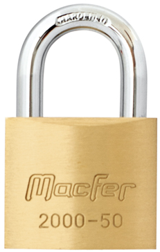 Cadeado argola normal latão